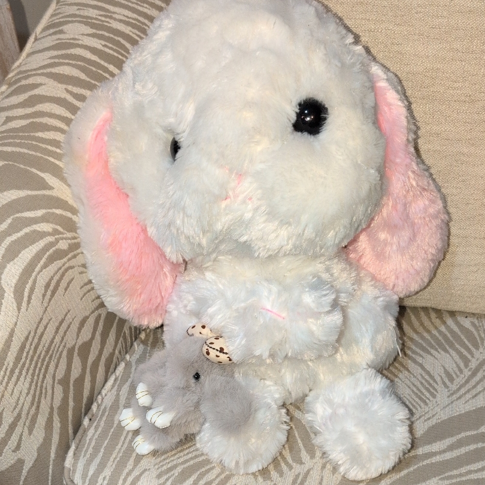 Bunny Backpack Bundle - Bag Charm , Ear Muffs, Stuffie Bundle